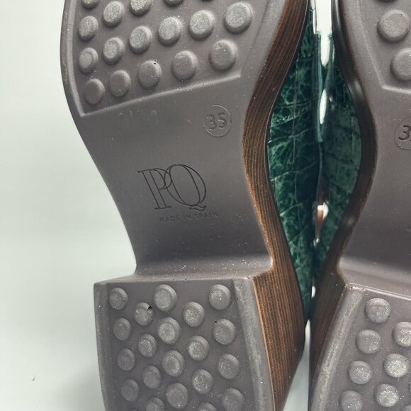 Pons Quintana Moccasin Woman Green Size 35 - Picture 10 of 12